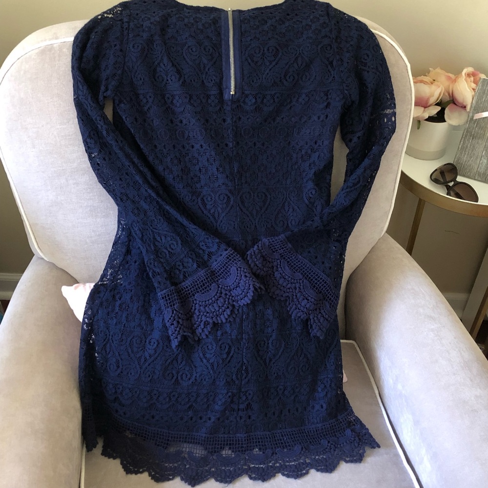 Mini Blue lace dress